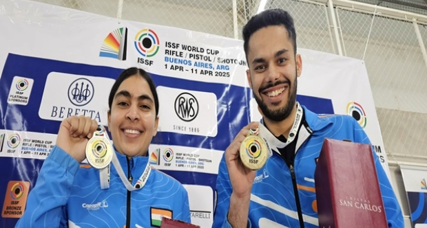 Vijayveer Sidhu, Suruchi Singh strike gold as India tops medal tally at ISSF World Cup