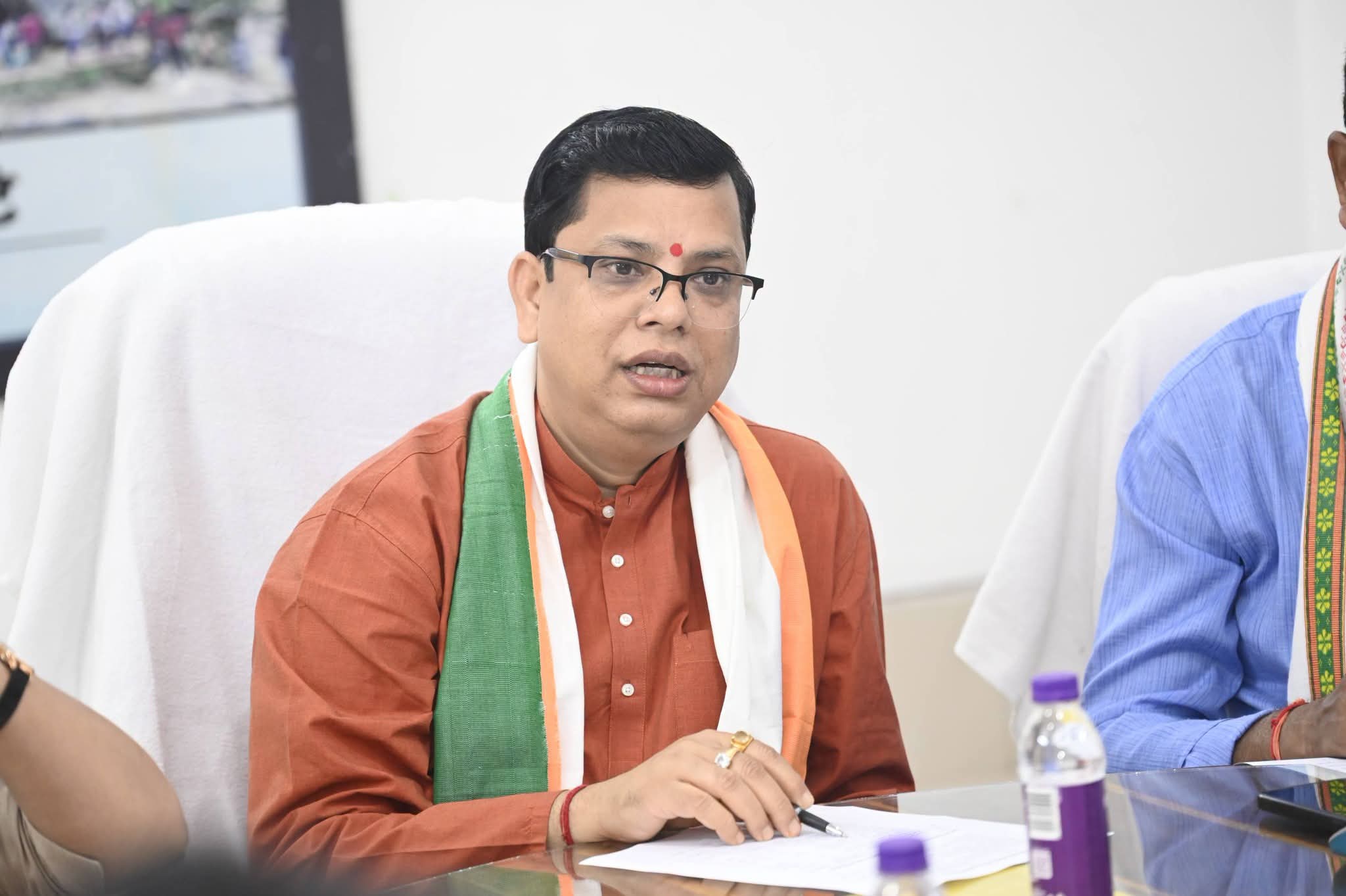Tinku Roy Reviews Preparations for CM’s Unakoti Visit