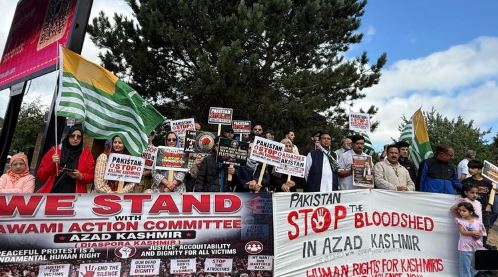 Bradford Kashmiris Protest in Support of PoJK Rights