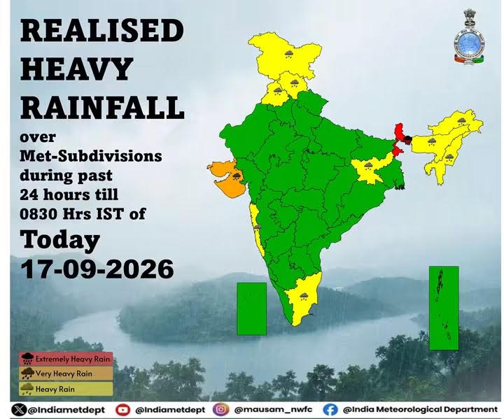 Tripura on Alert: Storms and Rain Set to Drench State Through the Weekend