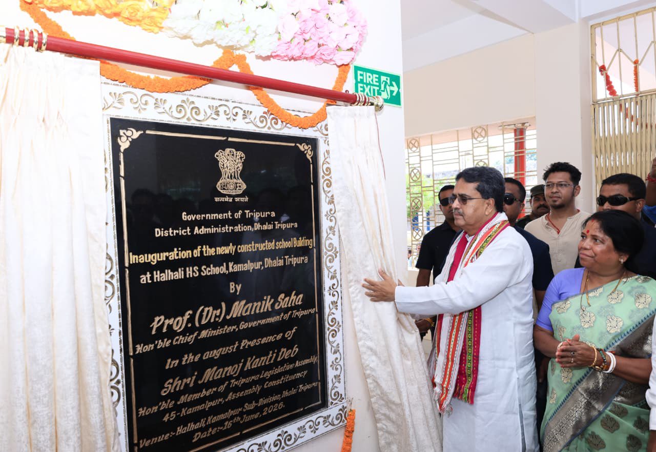 CM Manik Saha Launches ₹26.96 Crore Development Projects in Dhalai