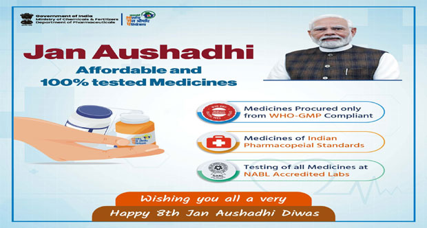 PM Modi, Amit Shah Extend Greetings on Jan Aushadhi Diwas