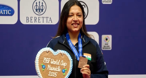 ISSF WC 2025: Sift Kaur Samra wins bronze in 50m rifle 3 positions