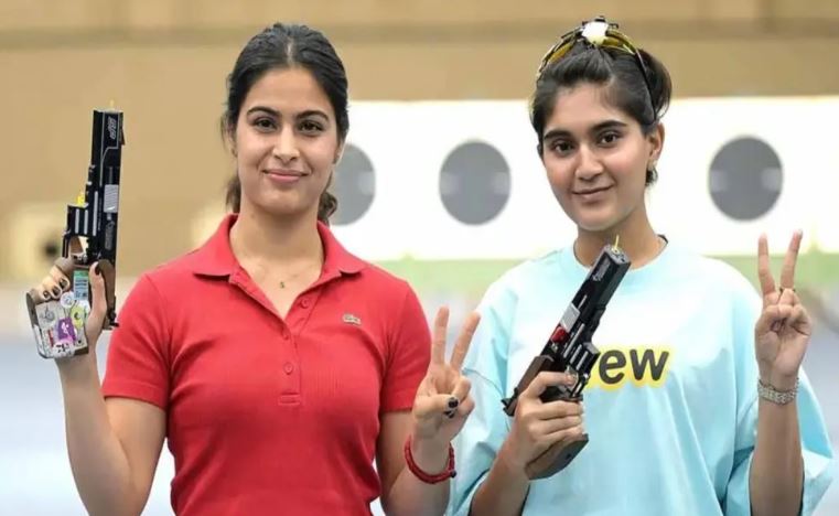 Esha Singh Wins Gold, Manu Bhaker Takes Bronze at ISSF World Cup