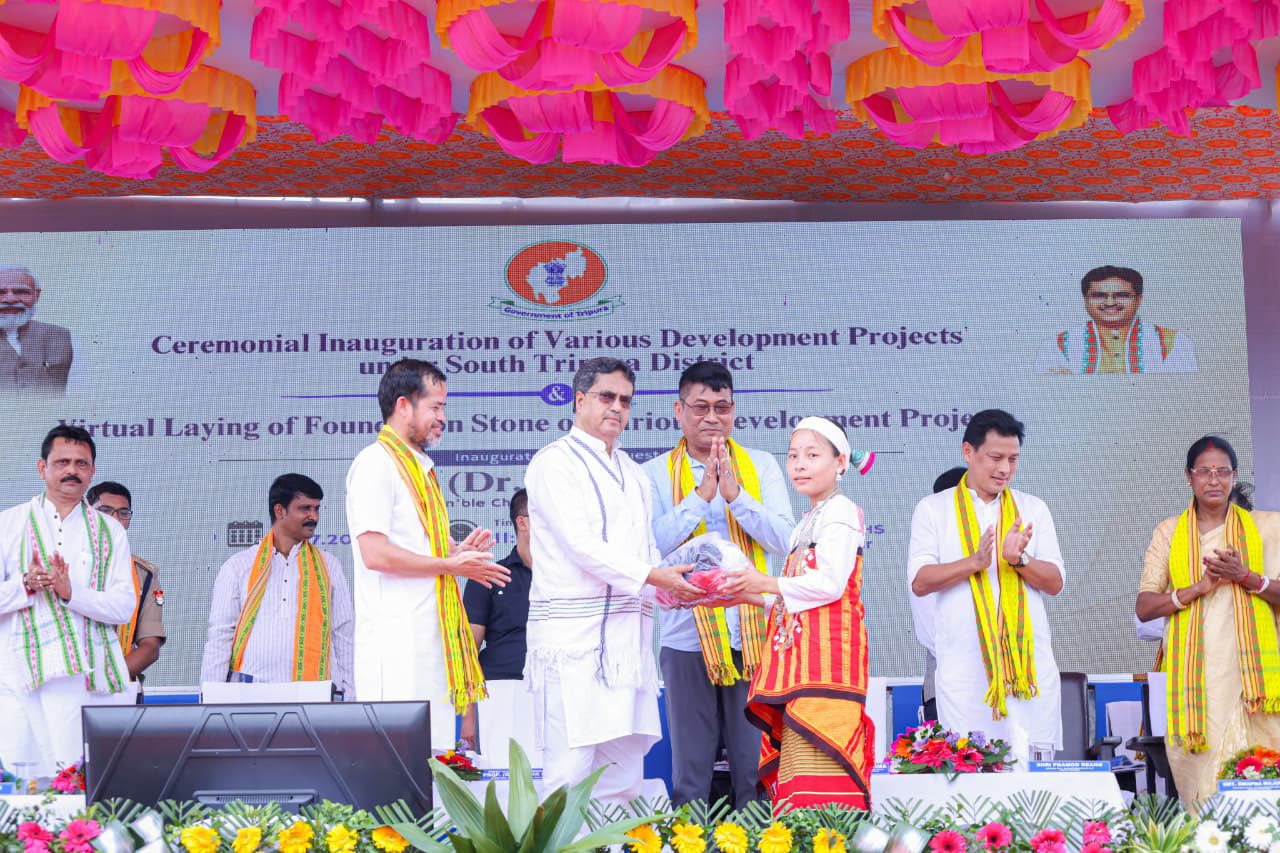 CM Manik Saha Launches Rs 178 Crore Projects in South Tripura