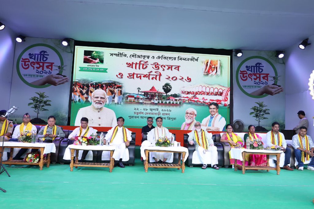 Kharchi Puja Reflects Tripura’s Unity and Cultural Heritage: CM Manik Saha