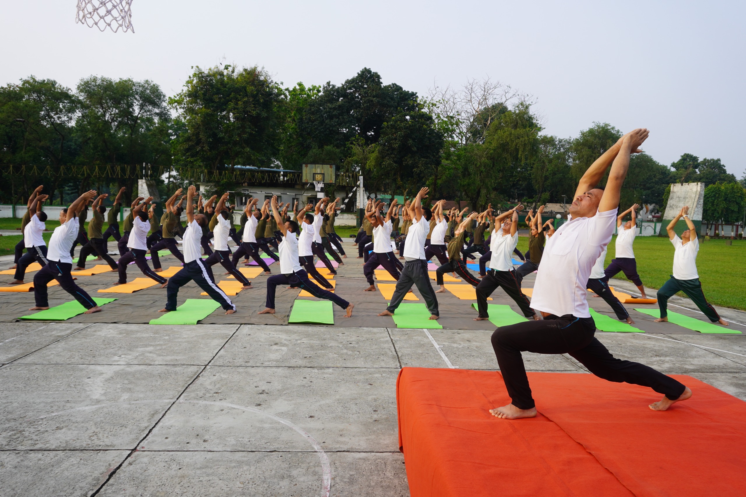 Assam Rifles Organises Cycle Rally and Mass Yoga Session in Agartala
