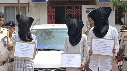3 Snatchers Arrested with Vehicle in Agartala Gang Bust; Total Arrests Reach Five