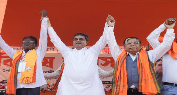 CM Manik Saha Urges Grassroots Outreach at Bankura Rally, Pushes BJP’s Development Agenda