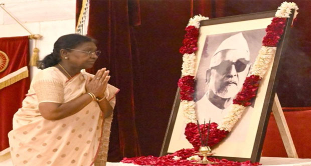 President Droupadi Murmu Pays Tribute to Former President Dr. Zakir Hussain on Birth Anniversary