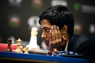 India’s R Praggnanandhaa ends rapid section as joint leader