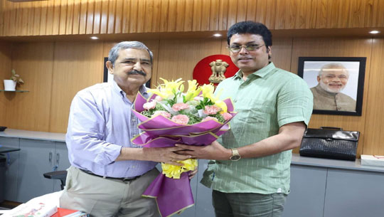 Biplab Kumar Deb Meets NITI Aayog VP Lahiri, Raises Tripura’s Financial Priorities