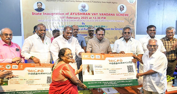 Ayushman Bharat Vay Vandana Scheme Launched in Puducherry for Senior Citizens