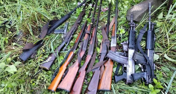 Manipur: Combined team of security forces recovers arms and ammunition during search operations in Bishnupur