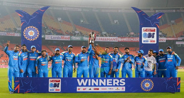 Cricket: India Clean-Sweep England 3-0 in ODI Series with Dominant 142-Run Victory