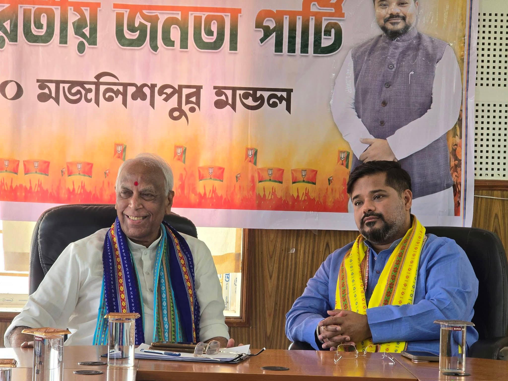 Sushanta Chowdhury Joins BJP Strategy Meet in Majlishpur