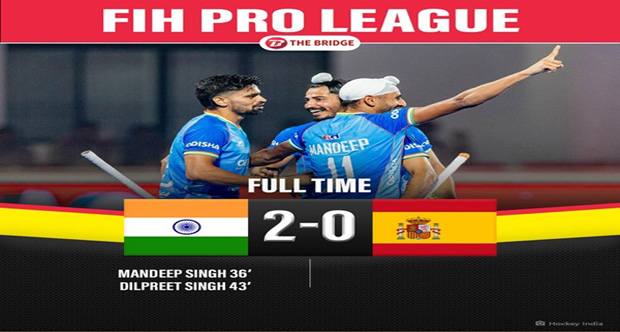 Hockey: Indian men’s team earn their first points in FIH Pro League with a win over Spain