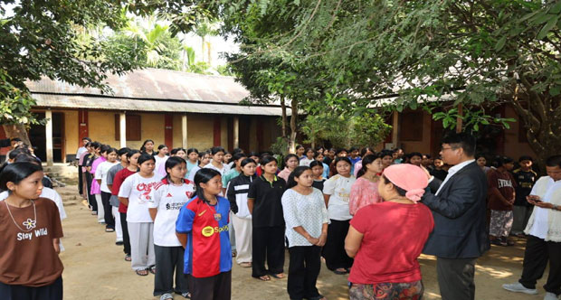 Minister Bikas Debbarma Inspects Girls’ Hostel, Promises Improved Facilities