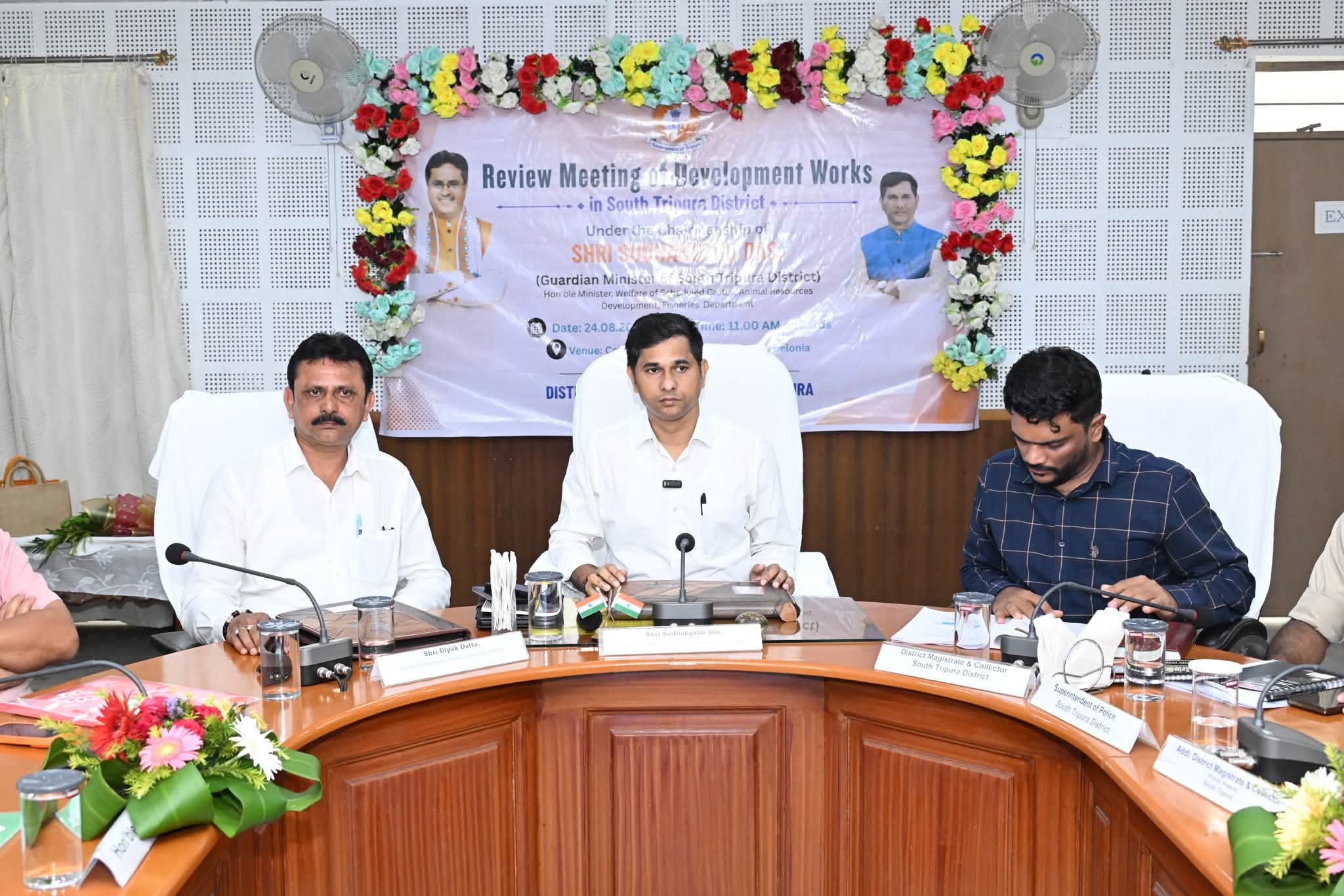 Minister Reviews Key Projects in South Tripura