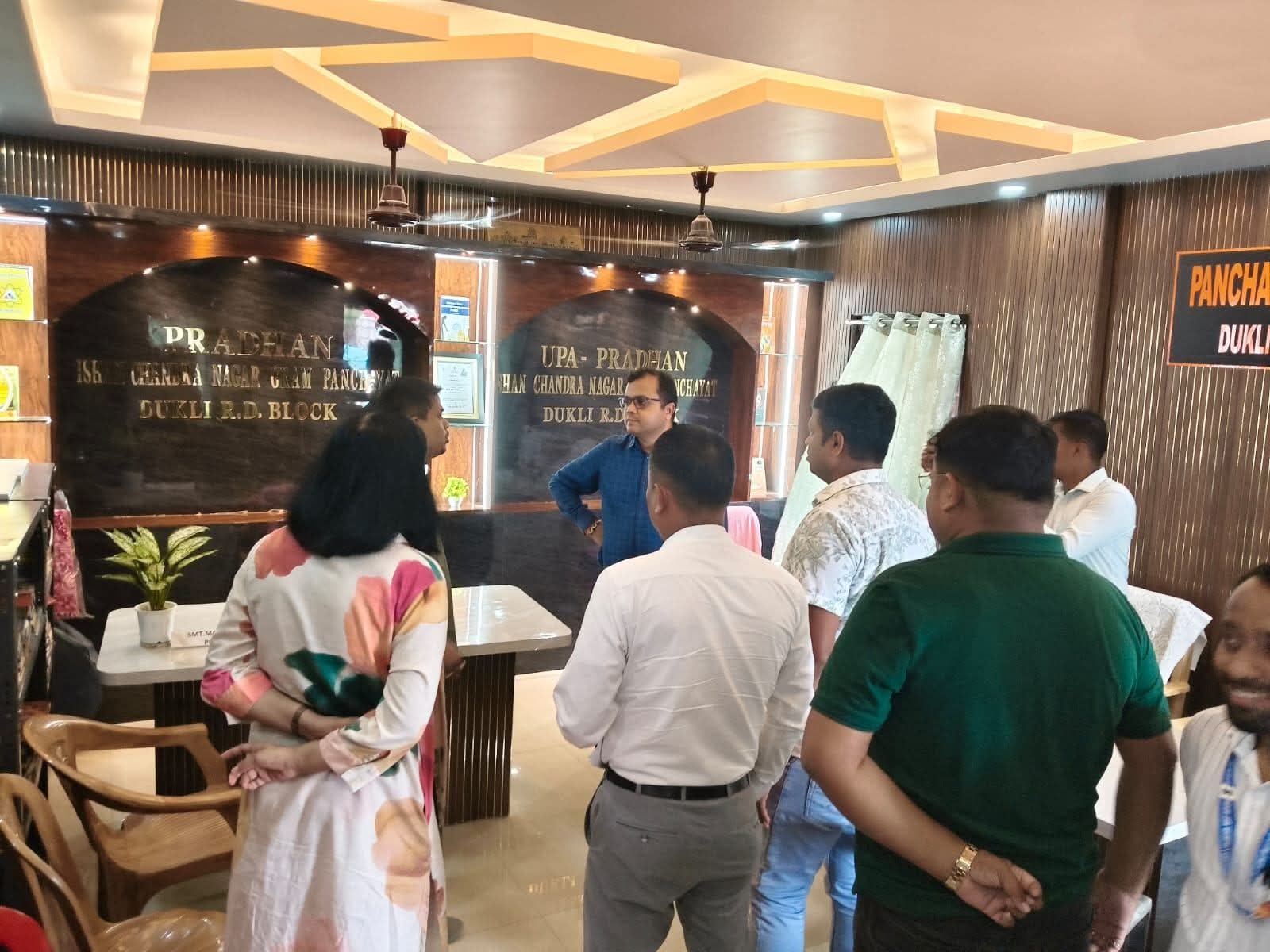 DM Inspects Ishan Chandranagar GP to Review Welfare Schemes