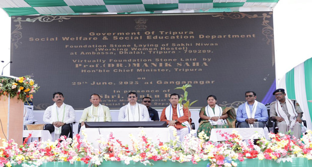 CM Dr. Manik Saha Inaugurates 28 Projects, Lays Foundation Stones for 5 More Worth ₹42.66 Crore in Tripura’s Raimavalley