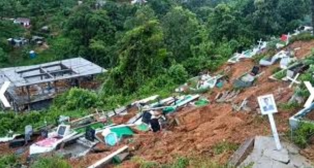 Heavy Rain Triggers Landslide in Mizoram’s Lawngtlai