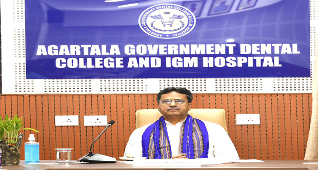 CM Dr. Manik Saha reviews healthcare services at IGM Hospital and Agartala Government Dental College