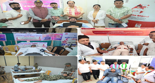 Assam’s Seva Saptah Mobilizes 3,167 Units of Blood with 75 Donation Camps