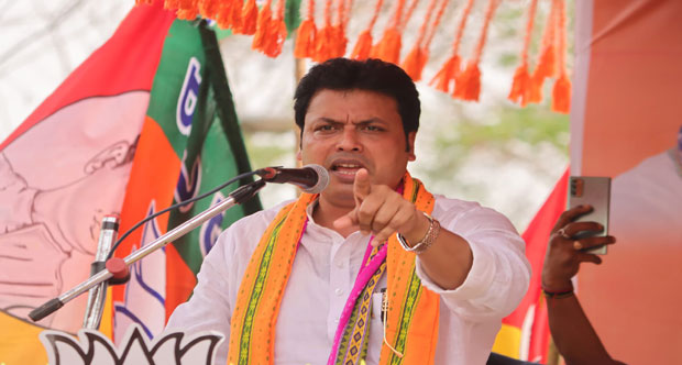 Biplab Kumar Deb labels CPI(M) as enemy of tribals in Tripura; says CPI(M) will extinct after 2024 poll