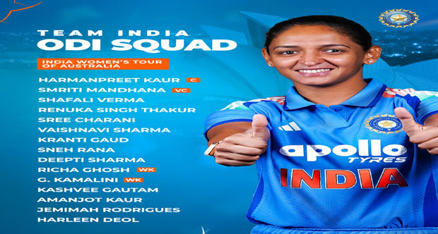 BCCI Announces India Women’s Squads for Australia Tour